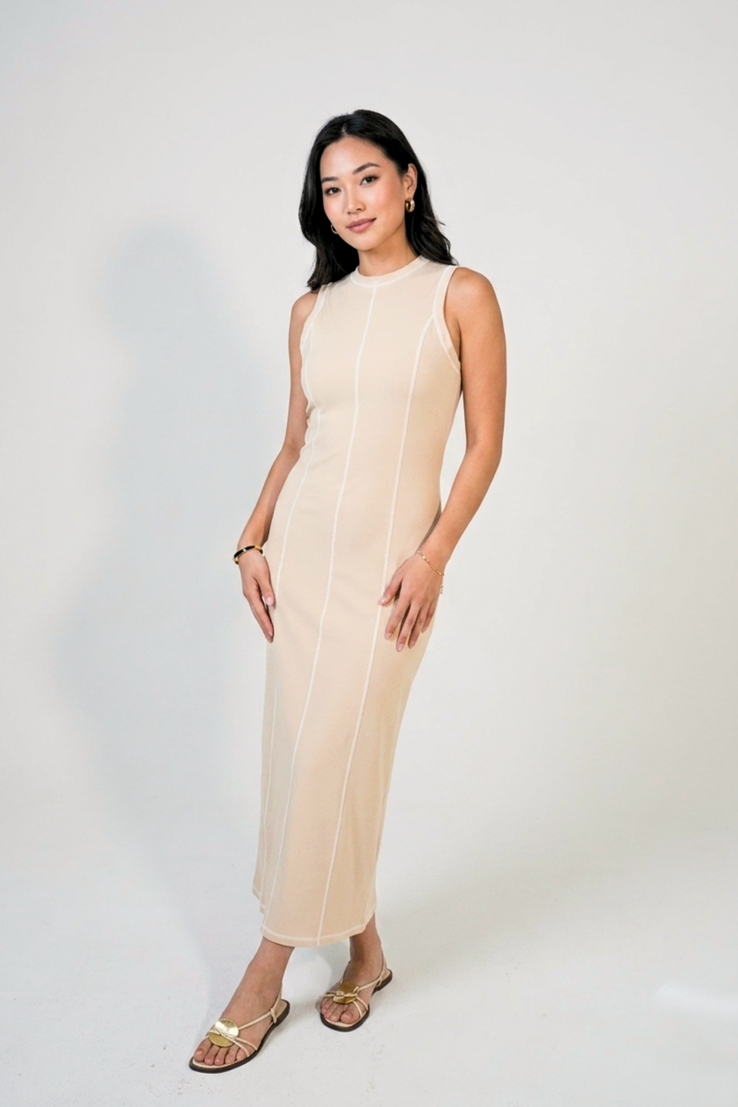 The Dia Beige Dress