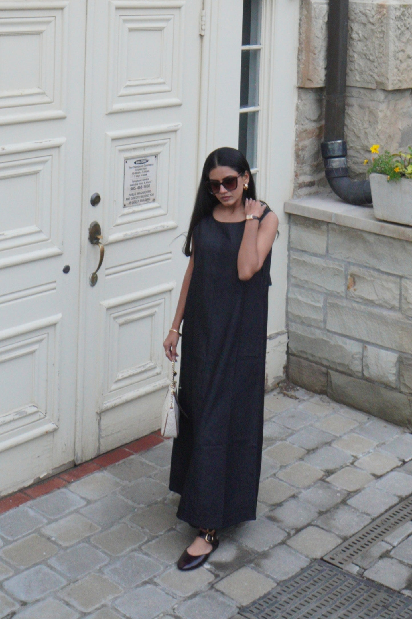 The Haven Black Denim Dress