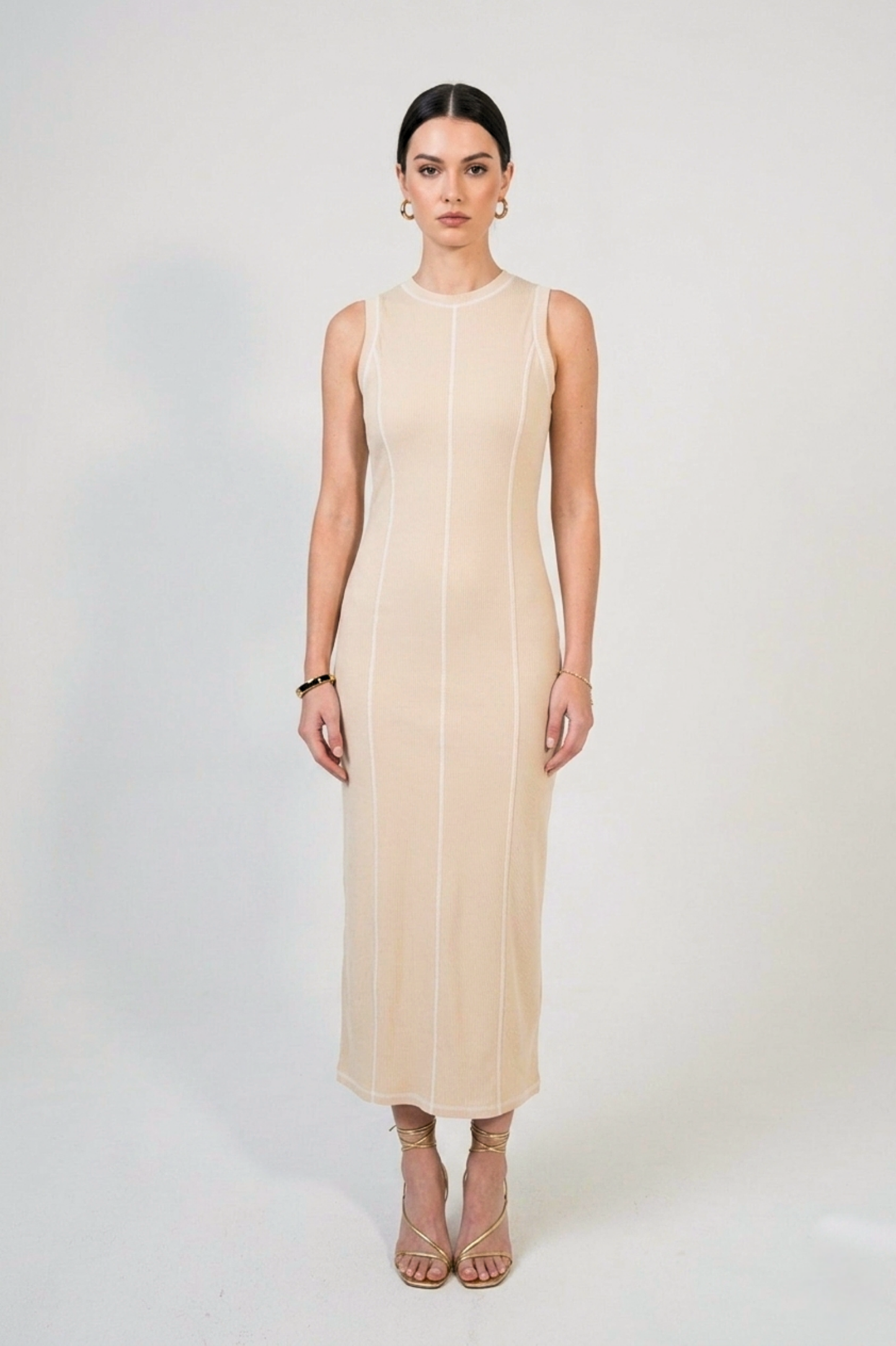 The Dia Beige Dress
