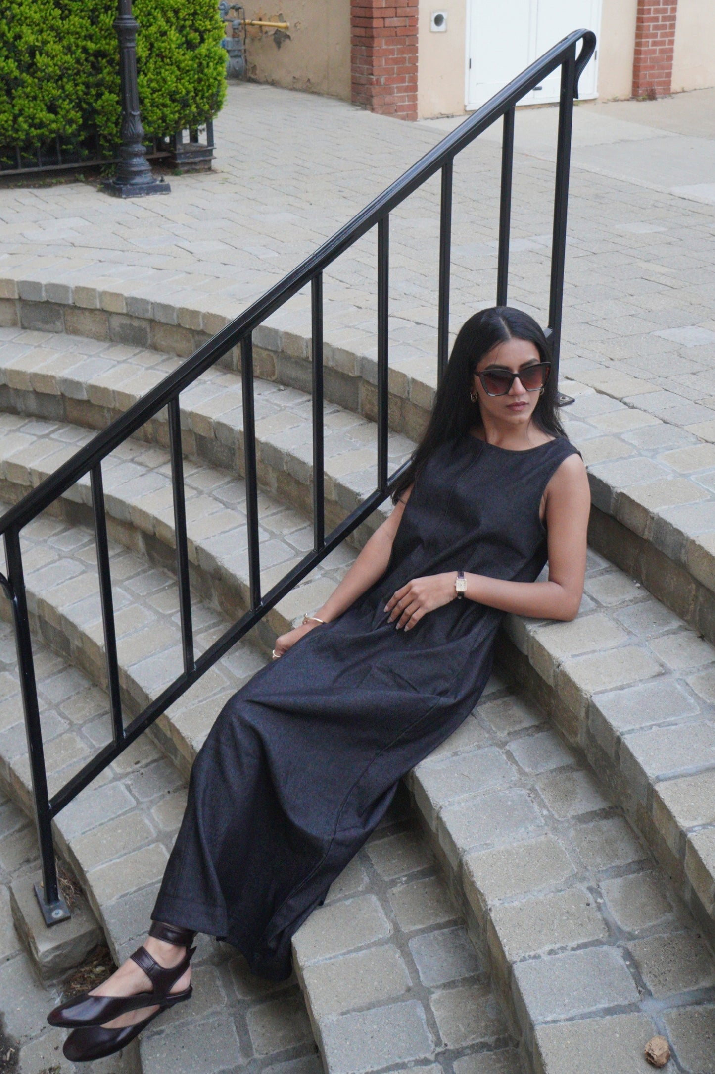 The Haven Black Denim Dress