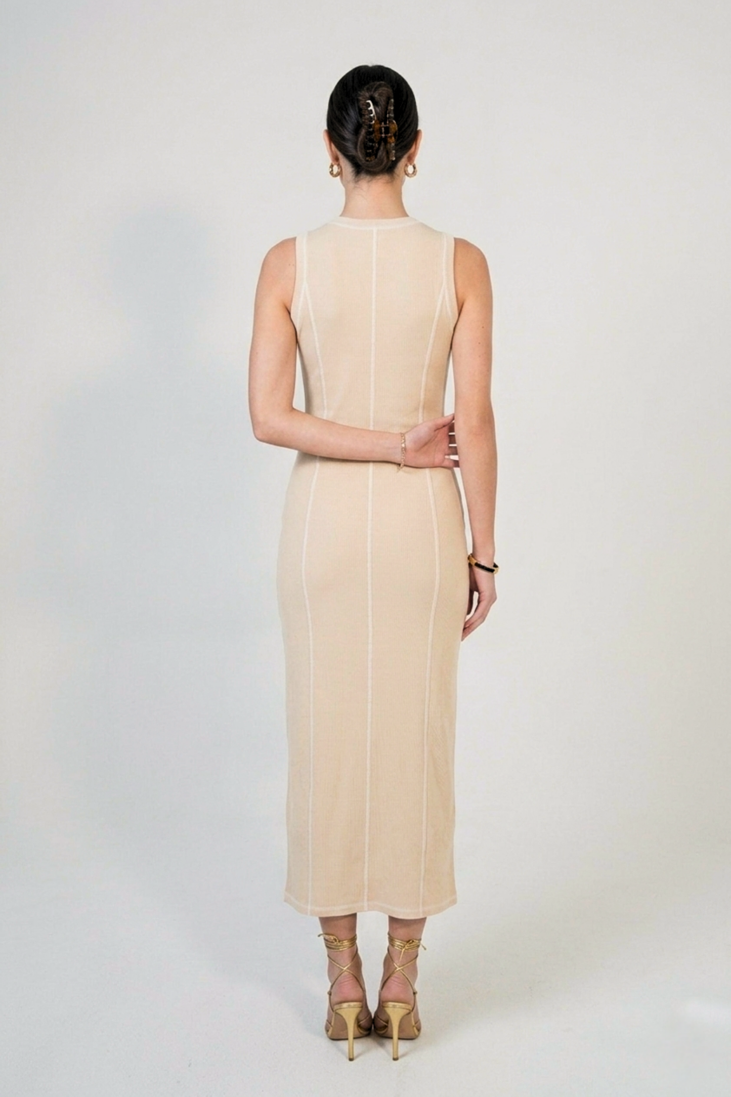 The Dia Beige Dress