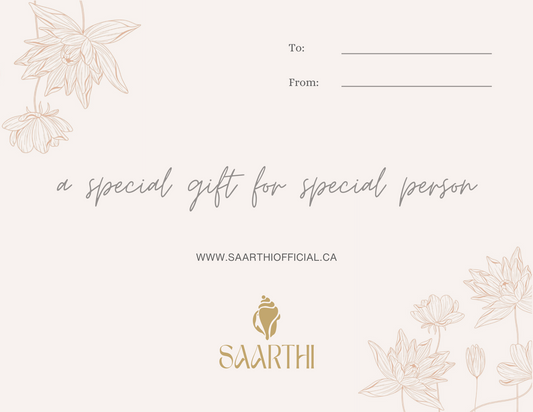 SAARTHI'S E-GIFT CARD