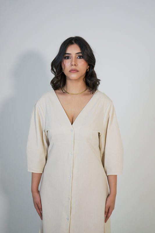 The Gracia Linen Dress