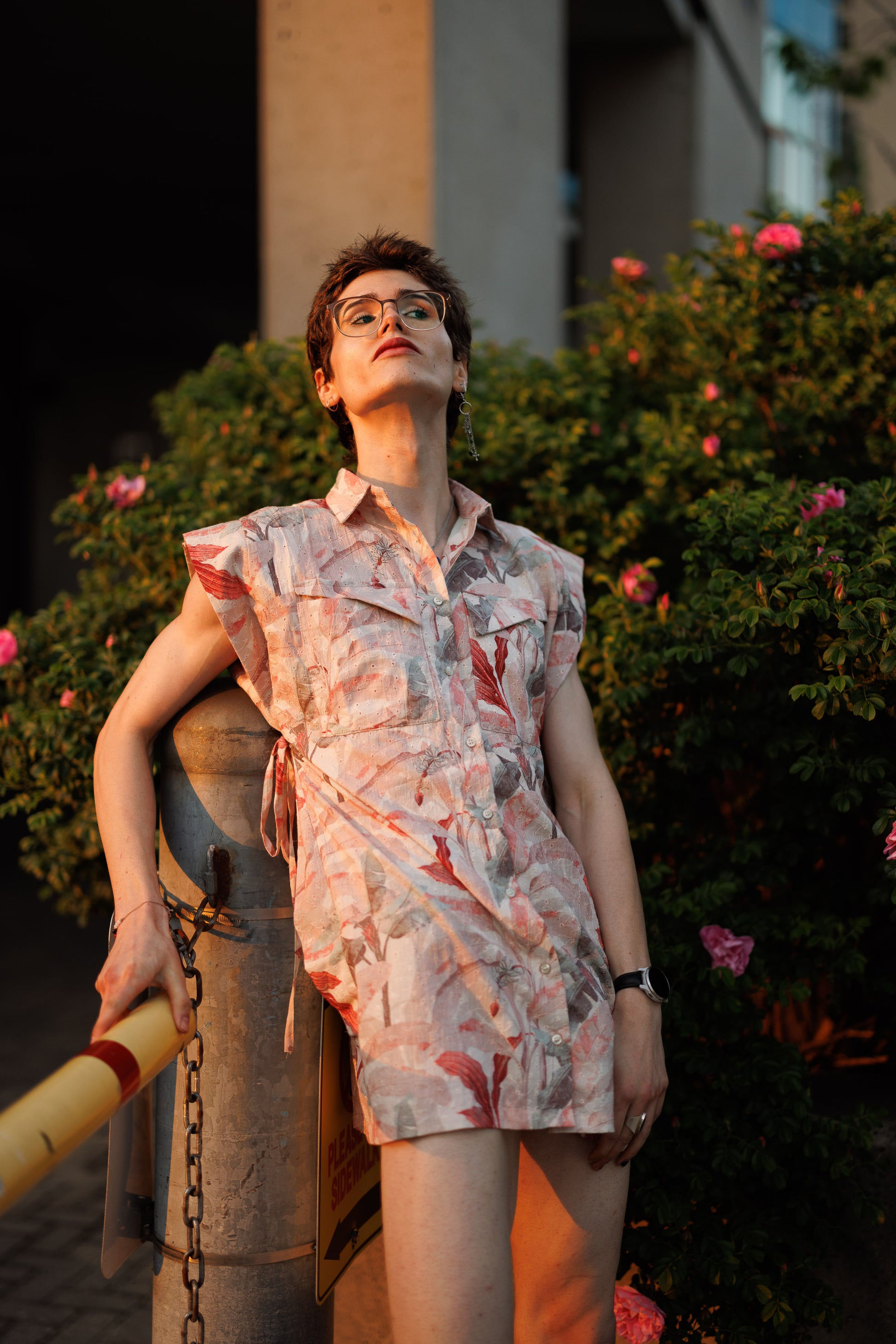 Bay Mini Dress by SAARTHI – A chic, pastel-hued mini dress featuring a playful, floral pattern with puffed sleeves and a flared hemline. Made from lightweight, breathable fabric, it offers a comfortable yet stylish look for summer outings